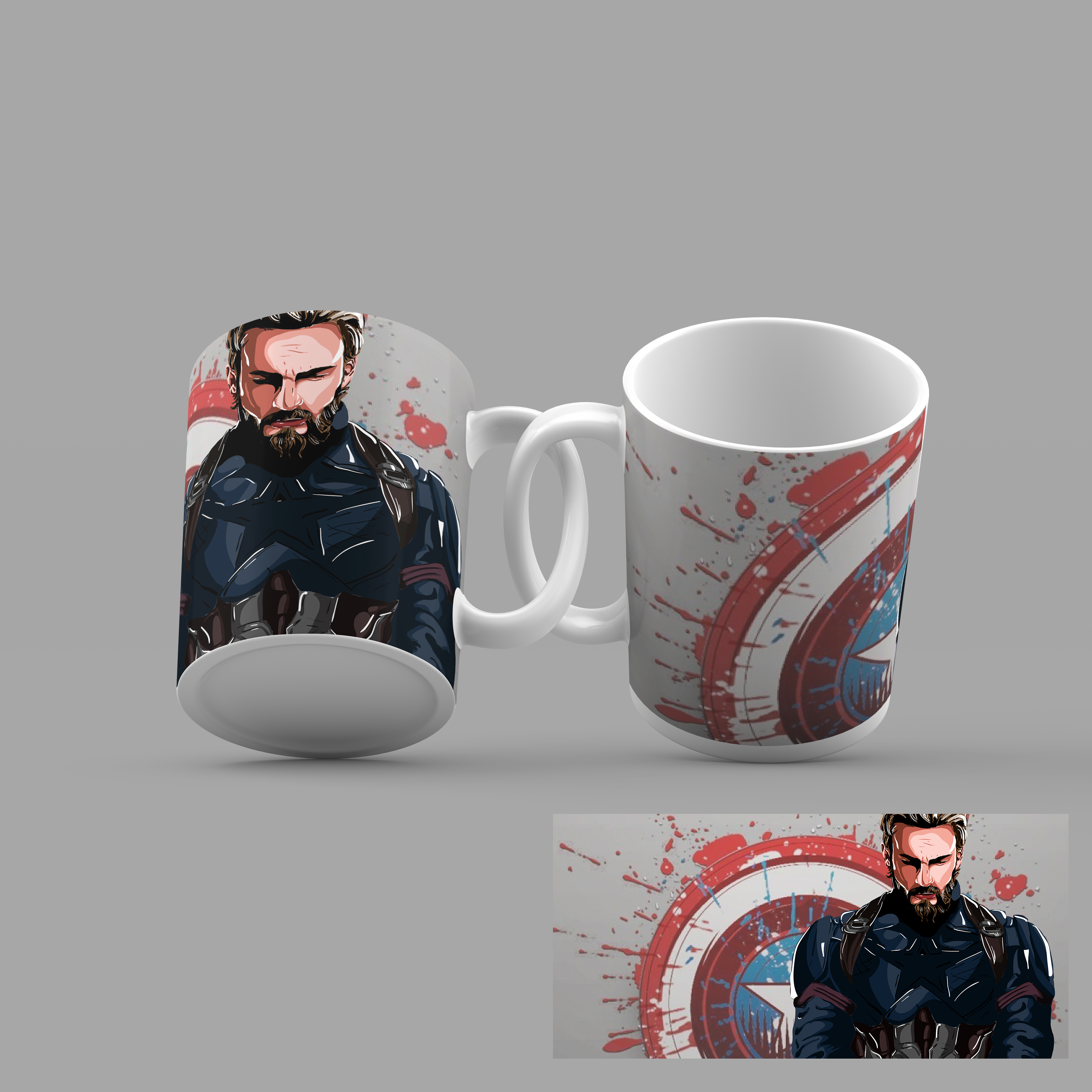 Taza de Capitán América - 11 oz Cerámica