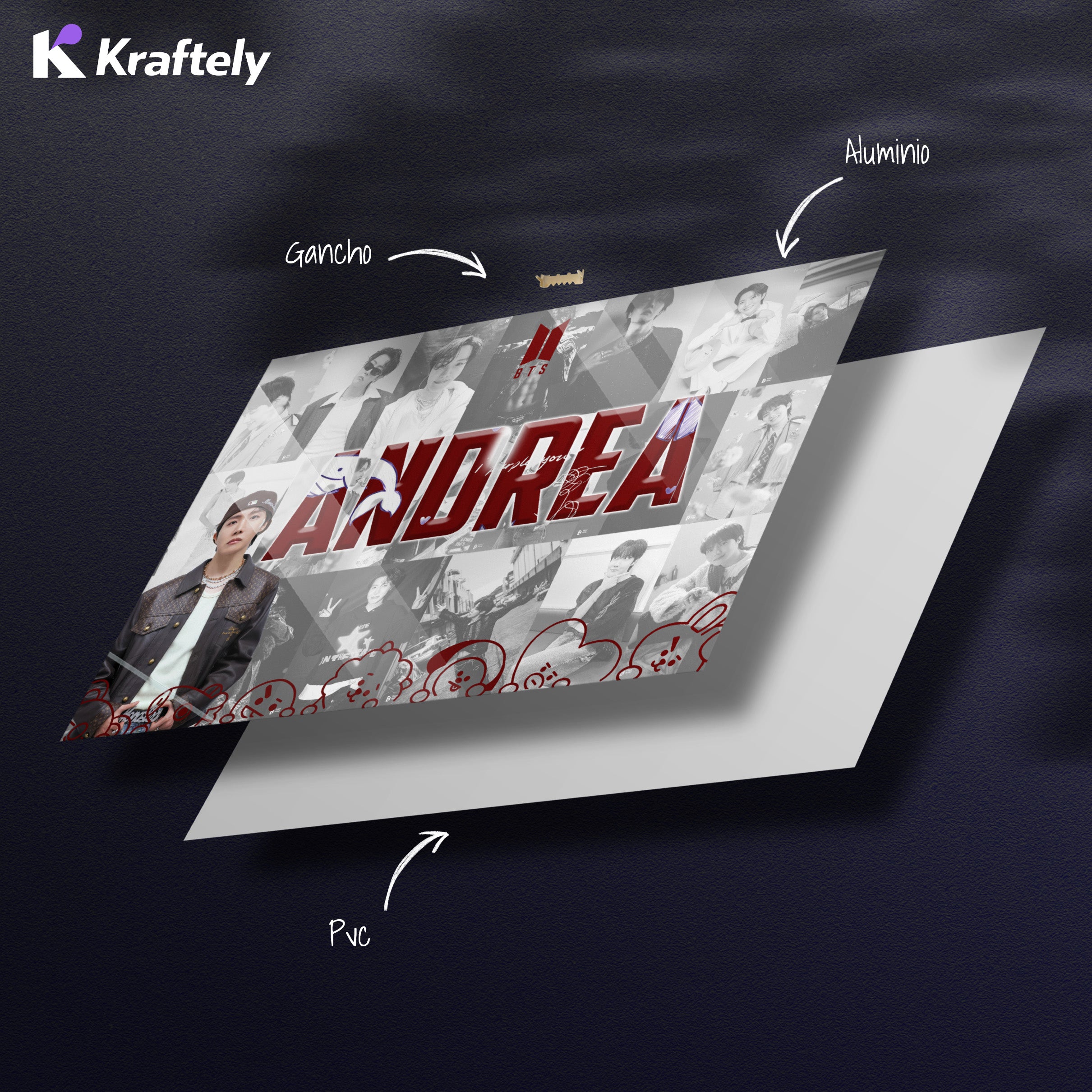 Metalprint Personalizado “J-hope"